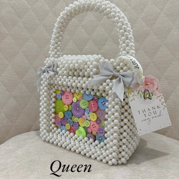 Signature Bag – Colorful Button Design